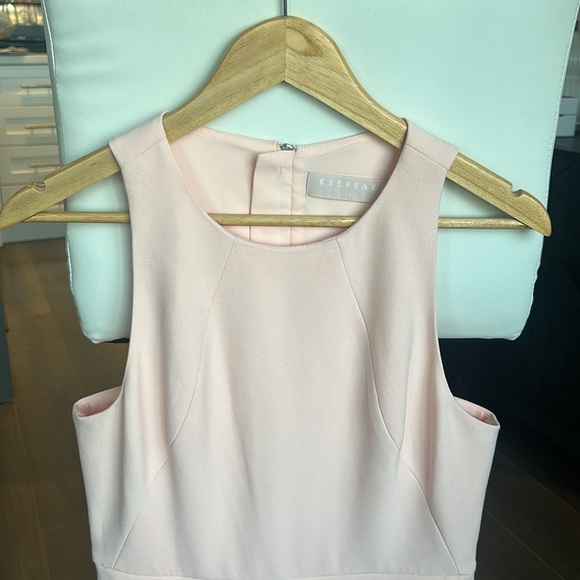 Keepsake the Label Rose Pink Sleeveless Asymmetrical Jupiter Short Dress Size L - Picture 4 of 17